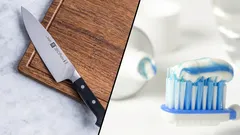 Vezmi zubnú pastu a nože budú ostré ako britva! Za 5 minút som naostril všetky nože v dome!